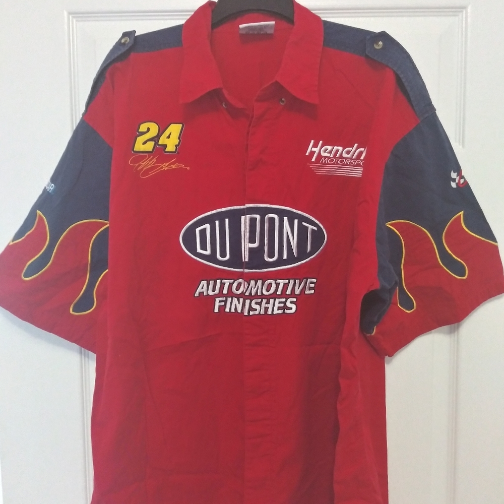 Pit crew button up shirt